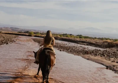 Tour a caballo en San Pedro de Atacama con vista a la Cordillera de la Sal