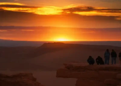 mirador ckari valle de la luna atardecer desierto de atacama
