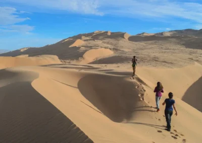 caminata entre dunas y sal en el tour Vallecito Magic Bus