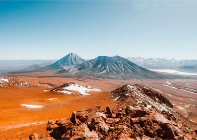 Vistas desde zona alta del Cerro Toco sobre el desierto de Atacama