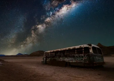 cielo estrellado del tour astronómico magic bus en el desierto de Atacama